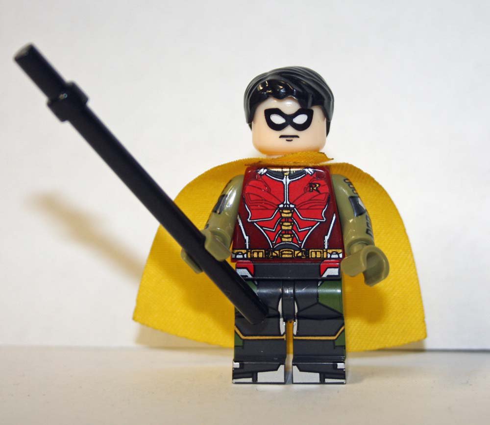Robin Titans DC Custom minifigure Batman movie TV cartoon! building toy figure