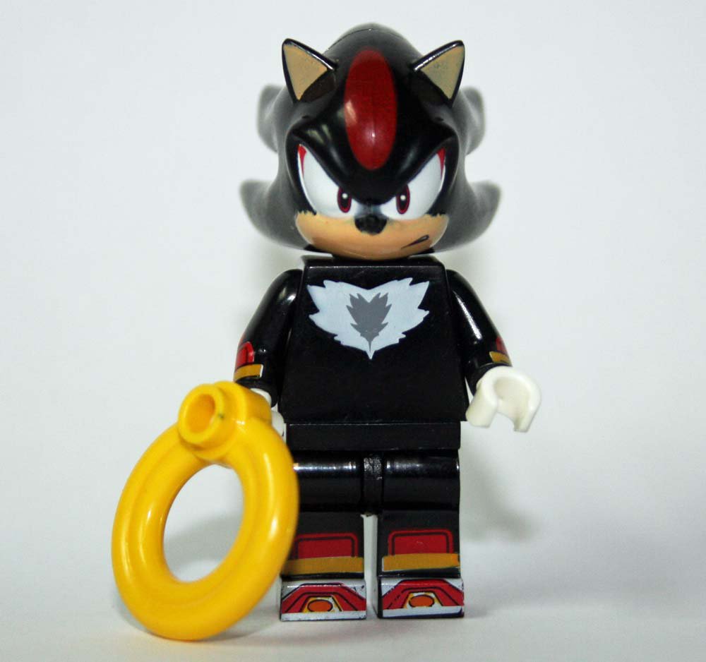 Shadow from Sonic the hedgehog Game Custom minifigure movie building toy figure
