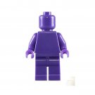 Dark Purple Blank Plain DIY Custom minifigure movie building toy figure