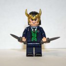 Loki  President TV Show version Marvel Custom minifigure movie building Thor toy figure