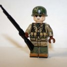 2nd Infantry Division US Army Soldier WW2 minifigure movie building  American Army toy figure!