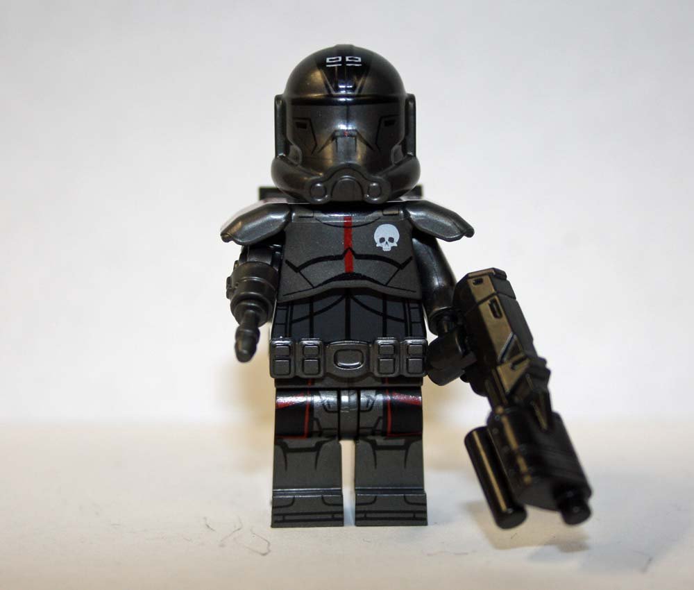 Echo Black Clone  bad batch Star Wars Custom minifigure movie building toy figure