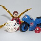 Spider-Man Tobey Maguire Minifigure with motorcycle marvel no way home movie toy figure