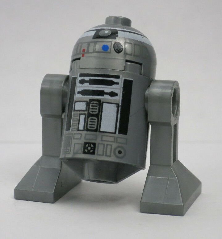 Silver R2 Droid Star Wars Custom minifigure movie building toy figure!