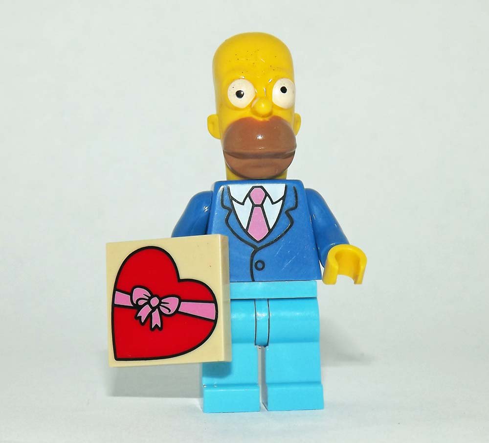 Homer Simpson Cartoon Custom minifigure movie building! toy figure