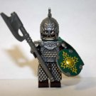 Green Knight with Pike soldier  Custom minifigure building army castle knight toy figure