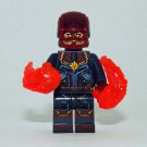Captain Marvel Marvel flames Avengers Custom minifigure! movie building toy figure