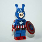 Captain Ham-erica America minifigure Marvel comic spider-ham movie building toy figure