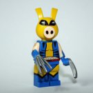 Wolverine Ham minifigure Iron-Man Marvel comic spider-ham movie building toy figure