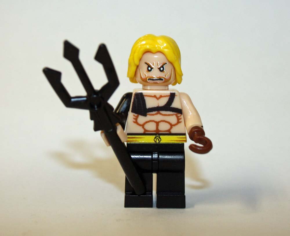 Aquaman with hook DC  Custom minifigure movie building toy figure!!!