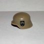 German Helmet WW2 Afrika Korps for minifigure custom movie building Army toy figure!