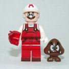 Fire Mario Nintendo Game Custom minifigure movie building toy figure!