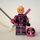 Deadpool Pink Breast Cancer Marvel minifigure Comic building toy figure