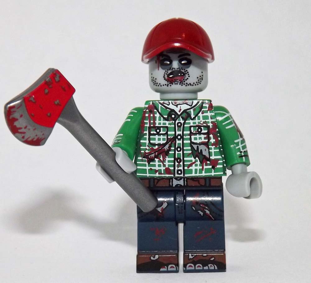 Zombie Hunter Custom minifigure horror movie building halloween toy figure