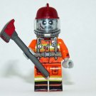 Zombie Fireman Custom minifigure horror movie building halloween toy figure