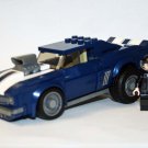 Camaro Blue 60s Muscle Car with Minifigure set movie building toy figure