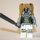 Zombie Cheerleader  Custom minifigure horror movie building halloween toy figure