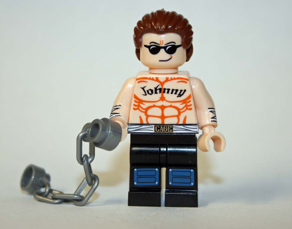 Johnny Cage Mortal Kombat Game Custom minifigure movie building toy figure