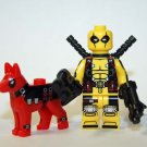 Deadpool yellow  Marvel Custom minifigure movie building toy figure