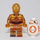 C3PO Last Jedi Star Wars Custom minifigure building movie toy figure!!!