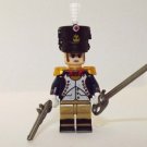 French Napoleonic Infantry officer Waterloo minifigure movie building Army toy figure