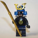 Samurai blue Custom minifigure movie army soldier building toy figure tv show toy