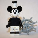 Mickey Mouse Disney Steamboat Willie minifigure movie building  Cartoon toy figure