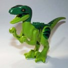 velociraptor Green Jurassic World Custom minifigure movie building toy figure