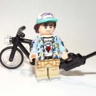 Dustin Hellfire Club  minifigure Stranger Things tv show horror movie building toy figure