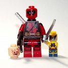 Deadpool Movie 1 with mini wolverine minifigure movie building toy figure
