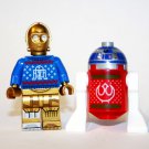 C3PO R2D2 Droid Christmas Star Wars Custom minifigure  TV  building toy figure