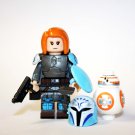 Bo Katan with droid mandalorian TV Show Star Wars minifigure movie building! toy figure