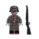 Zombie German WW2 Soldier minifigure horror movie building halloween toy figure