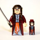 Elrond Red Outfit LOTR  minifigure movie Lord of the Rings Hobbit building toy figure
