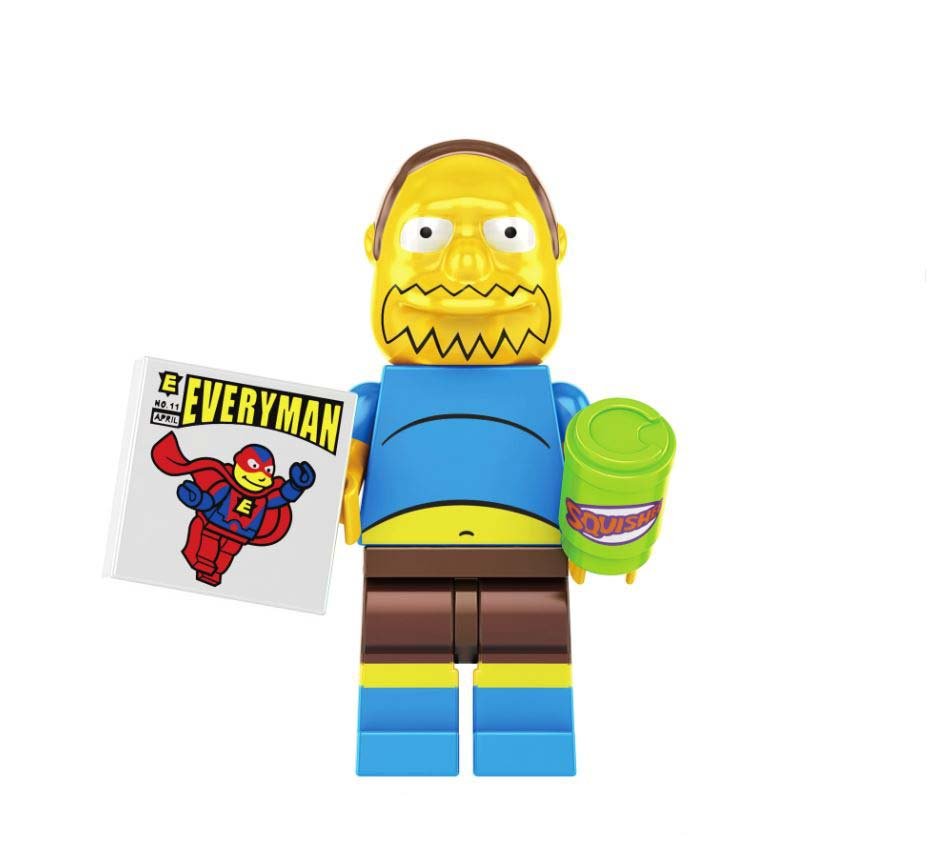 Comic Book Man Simpson Cartoon Custom minifigure movie building! toy figure