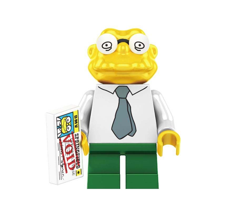 Hans Moleman Simpson Cartoon Custom minifigure movie building! toy figure