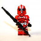 Axe Red Mist Squad Clone Trooper Star Wars minifigure movie building toy figure