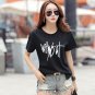 White Loose Women Large Size Cotton T-shirt Fashion Ladies Casual Blouse Tops Shirt Size M