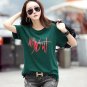 White Loose Women Large Size Cotton T-shirt Fashion Ladies Casual Blouse Tops Shirt Size M