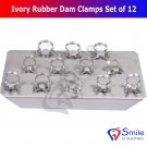 SD0002 Ivory Rubber Dam Clamps Restorative Endodontic Clamp Set Of 12 Kofferdamklammern