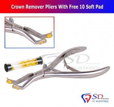SD0010 Professional Orthodontics Crown Remover Pliers With Free 10 Soft Pads CE Smile