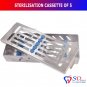 SD0044 Sterilization Cassette Rack Tray Hold 5 Dental Instruments Autoclave Detachable