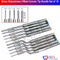 SD0084 Sinus Osteotom Offset-konvexe Spitze Griff Set von 10 (5 St&Atilde;&frac14;ck Str / 5 St&Atilde;&frac14;ck CE