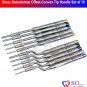 SD0084 Sinus Osteotom Offset-konvexe Spitze Griff Set von 10 (5 St&Atilde;&frac14;ck Str / 5 St&Atilde;&frac14;ck CE