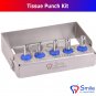 SD0328 Dental Implant Tissue Punch Kit of 5 Pieces Surgical Tools Kit Smile Dentale UK