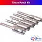 SD0328 Dental Implant Tissue Punch Kit of 5 Pieces Surgical Tools Kit Smile Dentale UK