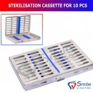 SD0119 Sterilization Cassette Rack Tray Holds 10 Dental Surgical Instruments Autoclave
