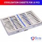 SD0119 Sterilization Cassette Rack Tray Holds 10 Dental Surgical Instruments Autoclave