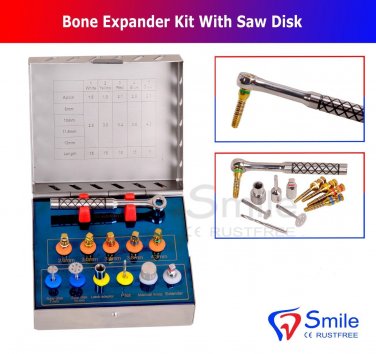 SD0319 Dental Bone Expander Kit Sinus Lift With Saw Disks Surgical Implant Instruments