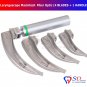 SD0287 Fiber Optic Macintosh Laryngoscope Set With 4 Blades & Handle Diagnostic Set NEW